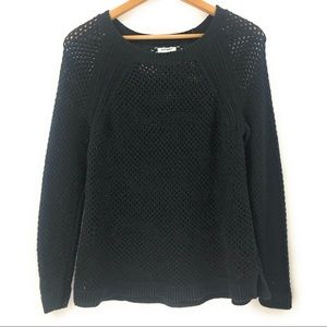 Old Navy Womens Black Long Sleeve Knit Sweater, XL